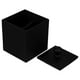 thumbnail image 2 of Caja de almacenamiento de bastoncillos de algodón con tapa, contenedor organizador de palillos de dientes, estuche de algodón cosmético para uso diario en el hogar (negro), 2 of 8