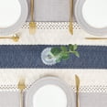 thumbnail image 6 of Boho Table Decor 48 Inch Cream & Blue Macrame Runner with Tassels for Boho Dining & Bedroom Decor Rustic Bridal Shower (12x48 Inches), 6 of 14
