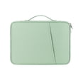 thumbnail image 1 of Green Nylon 12.9-13 Inch Laptop Sleeve: Drop & Scratch Resistant, Spacious Portable Case with Smooth Zipper for On-the-Go Device Protection & Accessory Storage – Durable, Sturdy Universal Carrying Bag, 1 of 6