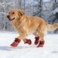 thumbnail image 6 of Dog Boots for Small Dogs, 4PCS Winter Snow Shoes with Anti- Sole & Reflective Straps - Paw Protector for Snow, Ice & Hard Floors, 6 of 8