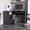 Gray, variant on Black Wengue Appearance - Retractable Keyboard Storage - Wall or Corner Fit - Sturdy Desk Design