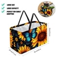 thumbnail image 2 of Starry Sky Sunflower Butterfly Large-capacity Foldable Reusable Shopping Bag: Oxford Cloth, Storage Bins, Collapsible Bucket, Storage Bin, 2 of 7