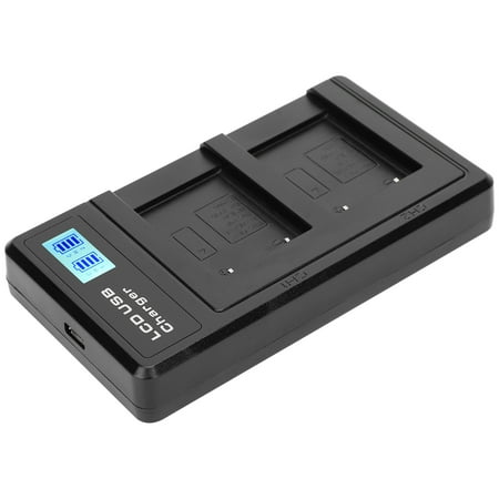 

EZSPTO Battery Charger For LI‑40B Camera LCD Digital Camera Dual Charger Portable Camera Battery Charger For LI‑40B USB Camera Dual Charger With LCD Display