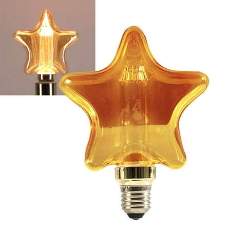 

GLFSIL Star Antique Style Edison Vintage LED Light Bulbs Industrial Retro Lamps E27
