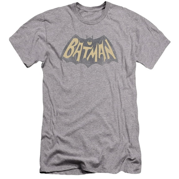 Batman Classic Tv - Show Logo - Premium Slim Fit Short Sleeve Shirt - Large