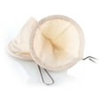 thumbnail image 4 of CIMAXIC Reusable Coffee Filter Bag Flannel Cloth Coffee Tea Strainer with Stainless Steel Handle Drip Coffee Maker Accessories,8.46"X4.53"X2.76", 4 of 4