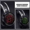 thumbnail image 2 of DRAFIDEEP 1Pcs Over Ear Gaming Headset with Mic for Pc Led and 7.1 Surround Sound Technology Comfortable, 2 of 8