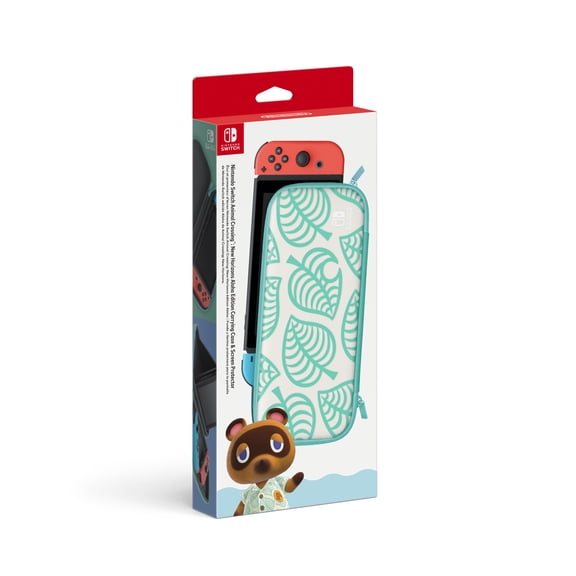 Nintendo Switch Animal Crossing: New Horizons Aloha Edition Carrying Case & Screen Protector