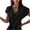 Black-02, variant on Mittory Women V Neck Short Sleeve Shirts Lace Trim Blouse Popular Trendy Cute Tops
