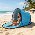 thumbnail image 5 of FHLFN717 Pop up Beach Tent Sun Shelter, Portable Foldable 1-Person Beach Shade, UPF Protection for Picnics, Fishing, Gardening & Rest, 5 of 7