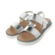 thumbnail image 2 of Sandalias Ariana color plata con cintas ajustables y suela confort 26.0 Dorothy Gaynor Sandalias Ariana color plata con cintas ajustables y suela confort 26.0, 2 of 6