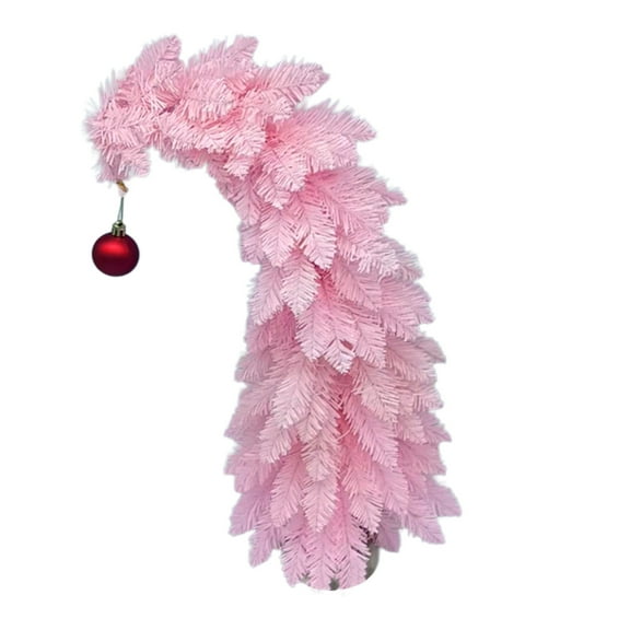 1.67ft Whimsical Christmas Tree with 150 LED Lights - Artificial Christmas Tree with Timer & 8 Lighting Modes for Indoor Home Living Room Office Decor, Xmas Holiday Decorations (Pink, 1.67 ft)