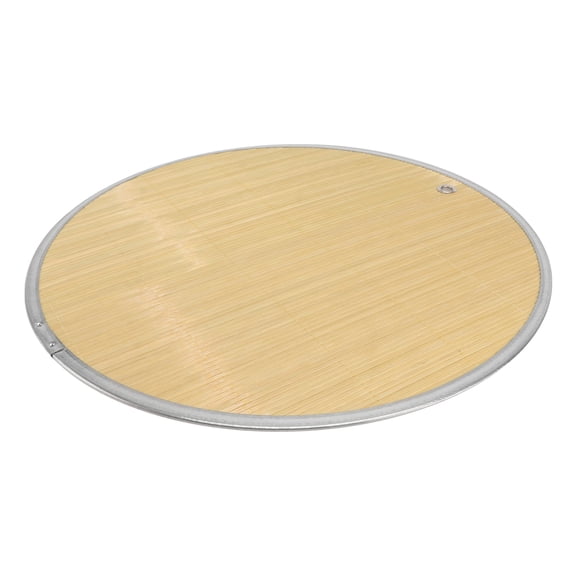 Raindrops Dumpling Tray Bamboo Steel Plate Edging 1Set 15x15in