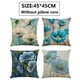 thumbnail image 4 of Juego de 4 fundas de almohada con diseño de flores, de 18 x 18 pulgadas, modernas, con diseño de plantas, hierba y flores, para sofá o sofá cuadrado, 4 of 6