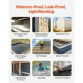 thumbnail image 4 of 10 Mil Plastic Sheeting Heavy Duty 10' x 100' Roll, Dual-Sided Black and White Polyethylene Tarp, Waterproof Drop Cloth, Painters Covering, Crawl Space Vapor Barrier, Multi-Purpose Construction Film, 4 of 11