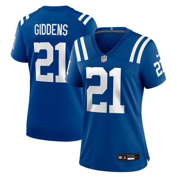 Women's Nike DJ Giddens Royal Indianapolis Colts Team Game Jersey