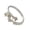 A, variant on Women's Adjustable Rings In Silver Color Stylish Coppers Rings With Intricate Irises Flower Detailing for Daily Wear