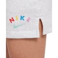 thumbnail image 2 of Nike Girls Sportswear Terry Fleece Shorts Heather Gray Medium DD2332-051, 2 of 2