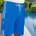 thumbnail image 3 of North 15 Big Boy's Quick Dry Beach Swim Trunks Shorts with Cargo Pokcets-5104B-Ryl-8, 3 of 7