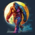 thumbnail image 3 of Full Moon Bigfoot Long Sleeve T-shirt Hiking Sasquatch Hide and Seek Champion, 3 of 7