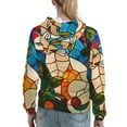 thumbnail image 7 of Xecao Stained Glass Cat Art Pattern Hoodies for Women Sweatshirts Long Sleeve Sweatshirts Pullover Outfits with Pocket-XX-Large, 7 of 7