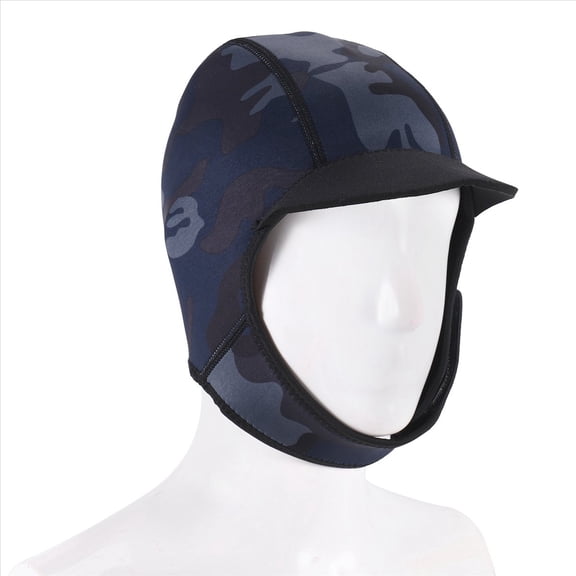 2MM Neoprene Surf Beanie Swim Cap with Chin Strap for Swimming