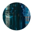 thumbnail image 4 of PIKWEEK Tablecloths Gold and Blue Abstract Art Round Table Cover White, 4 of 8
