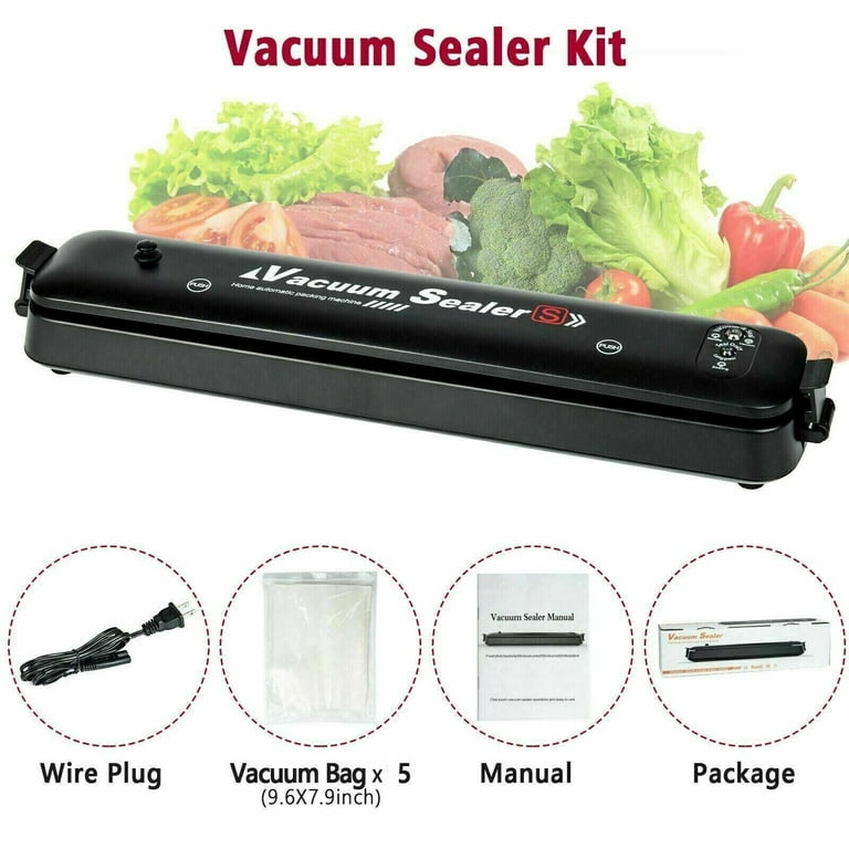 Vacuum Sealer Machine Food Preservation Storage Saver Automatic With Seal  Bag