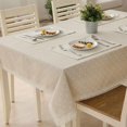 thumbnail image 3 of Nappe Motif Floral en Lin et Coton avec Dentelle pour Table à Manger, 3 of 5