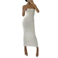 thumbnail image 4 of Coduop Women Skirts High Waisted Long Skirts Knitting Bodycon Beach Maxi Skirt, 4 of 9