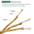 thumbnail image 4 of Uxcell 5 M/16.4 Ft 3 Core 18AWG Vintage Twisted Cloth Covered Electrical Wire Gold Tone, 4 of 5