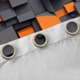 thumbnail image 4 of Homewish Chic Orange Square Black Out Curtains for Adult, Futuristic Abstract Ombre Curtains Pack of 2 (42x63 Each), Modern Fashion Bedroom Curtains, Black Out Curtains Room Decor, 4 of 6