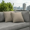 thumbnail image 2 of Sunbrella Throw Pillows Set of 2, UV Fade resistant & Water Repellent Square Throw Pillows (Inserts with Covers) for Indoor & Outdoor Use, 2 of 7
