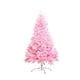 thumbnail image 3 of Árbol de Navidad artificial de pino de 4/5/6/7 pies, árbol de Navidad, decoración navideña para año nuevo con soporte de metal resistente, árbol de Navidad blanco y rosa, 3 of 5