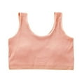 thumbnail image 1 of Girls' Cotton Cami Crop Training Bra, Breathable Kids Sport Bralette, 1 of 3
