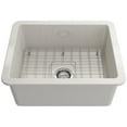 thumbnail image 3 of Bocchi 1627-0120 Sotto 24" Undermount Single Basin Fireclay Kitchen Sink - Matte Dark Gray, 3 of 6