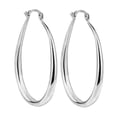 thumbnail image 1 of Fashion Silver Color Oversize Hoop Earrings For Women Big Metal Round Earrings Fashion Earring Silver Earrings Jewelry For Women Cute Jewelry Small Hoop Earring Dangle Pearl Earrings Earrings for, 1 of 3