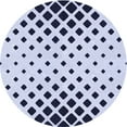 thumbnail image 1 of Ahgly Company Tapis Rond Lavable en Machine Intérieur Transitionnel Bleu Lavande, 3 Pieds Rond, 1 of 7