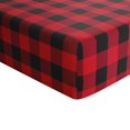 thumbnail image 4 of Red Plaid Crib Sheet, 4 of 9