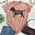 thumbnail image 2 of Beagle Mama T-shirt, Unisex Women's Shirt, Beagle Owner, Cool Dog Mom Gift, Heather Sunset, Large, 2 of 6