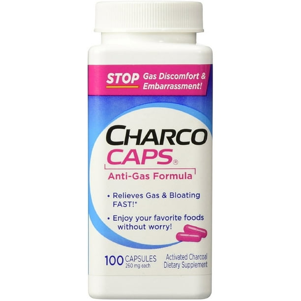 CharcoCaps AntiGas Formula Capsules 100 ea