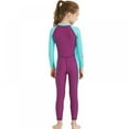 thumbnail image 5 of Kids Girls Boys UV Protection Swimsuits 2.5mm Neoprene Keep Warm Wetsuit Long Sleeves Diving Suits, 5 of 9