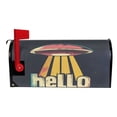 thumbnail image 2 of Yayeee Mailbox Cover Magnetic Standard Size Post Box Cover Wrap Decor, Red UFO, 2 of 9