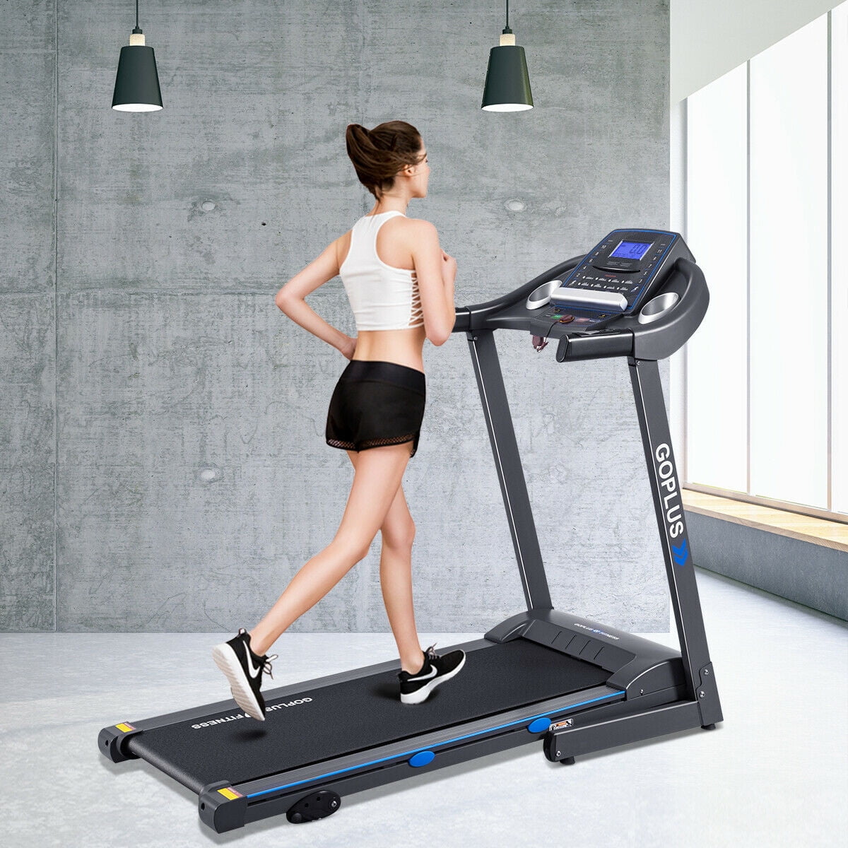goplus 2.5 hp folding treadmill