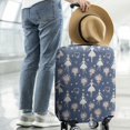 thumbnail image 2 of Dark Blue Ballerina Flower Pattern Luggage Cover Fashion Suitcase Cover Baggage Covers Fit 25-28 Inch Luggage (Go Travel), 2 of 5