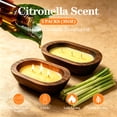 thumbnail image 6 of LA BELLEFÉE Citronella Candles, Wood Bowl 2 Pack 35oz Large Lemongrass Soy Wax Candles, Summer Indoor & Outdoor for Home, Yard, Patio, 6 of 7