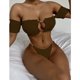 thumbnail image 2 of Mujeres fuera del hombro ahueca hacia fuera sólido cómodo Bikini push-up acolchado traje de baño traje de baño conjunto de ropa de playa OAVQHLG3B Store  lin121212, 2 of 4