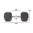 thumbnail image 4 of (2 pack) CAP Barbell Coated Hex Dumbbell, Single 35 lbs, 4 of 9