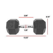 (2 pack) CAP Barbell Coated Hex Dumbbell, Single 35 lbs