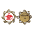 thumbnail image 1 of Linterna Roja China Patron de Lotus Broche de flores, regalo de joyería para mujeres y niñas Unbranded M, 1 of 3